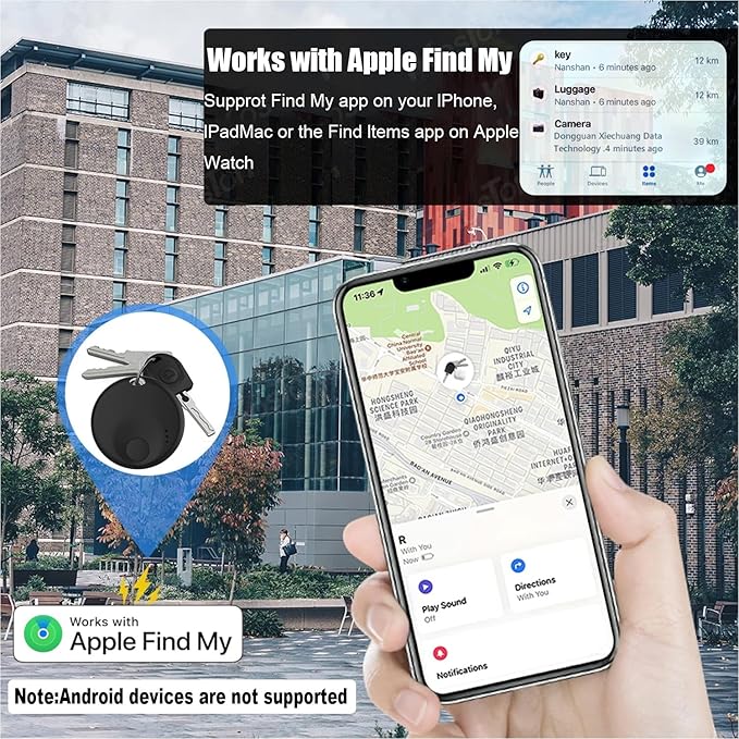 Air Tracker Tags-2Pack Smart Bluetooth Tracker, Smart Tag Item Finders - Image 4