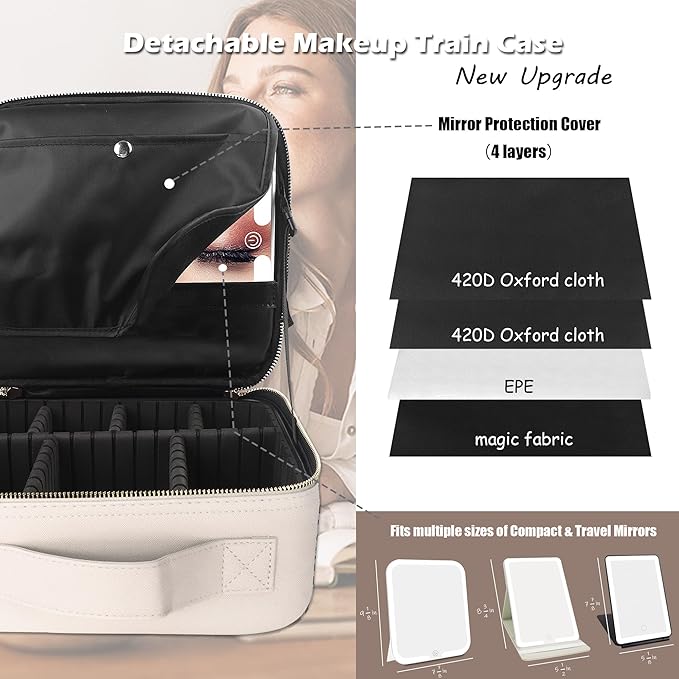 MOMIRA Travel Makeup Bag Cosmetic Bag Makeup Organizer Bag - Image 2