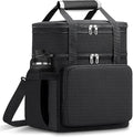 Lunch Box for Men Women, Large Expandable Insulated Lunch Bag, Double Deck by LRCXL