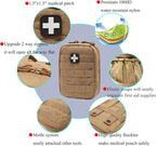 EMT Pouch MOLLE Ifak Pouch Tactical MOLLE Medical First Aid Kit Utility Pouch - Image 6
