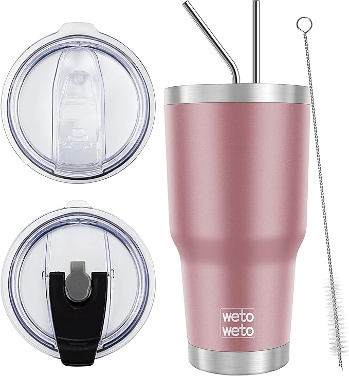 WETOWETO 30 oz Tumbler Stainless Steel Vacuum Insulated Coffee Cup Double Wall by Wetoweto