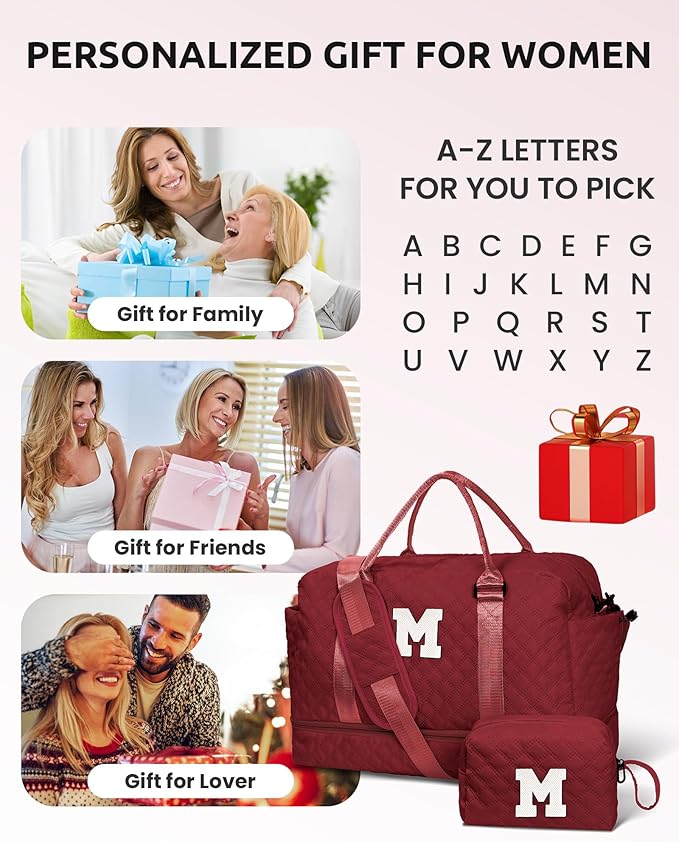 Personalized Gifts-Initial Overnight Bag - Image 2