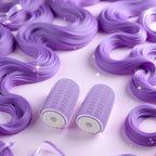 2pcs/set Purple Hair Curling Clips,Portable Bangs and Hair Curlers, Natural Fluffy Curling Clips for DIY Styling,Styling Tools and Appliances(S)