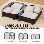 6 Set Compression Packing Cubes - Image 6