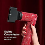 Shark FlexStyle Air Styling & Drying System | Powerful Hair Dryer & Multi-Styler | with Auto-Wrap Curlers, Diffuser, Oval & Paddle Brush, Concentrator Attachment | Red Sparkle | HD442JR