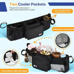 ZZM Double Stroller Organizer for Bob Duallie and Baby Jogger City Mini GT2 - Image 3