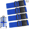 4Pcs Luggage Straps for Suitcase Travel Accessories TSA Approved, 80In Long by Ajmyonsp