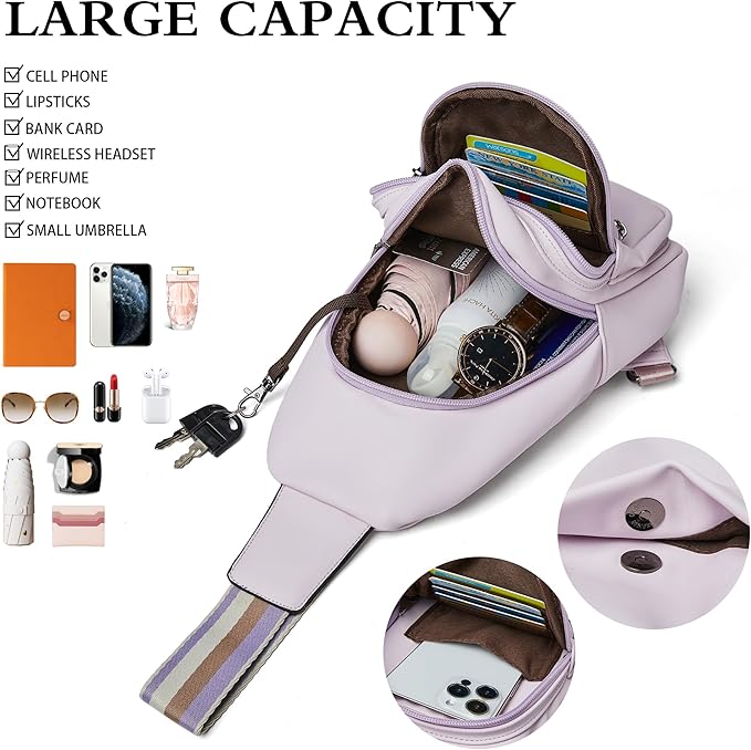 Sling Bag Crossbody Bags for Women Small Cross Body Bag Fanny Packs Chest Sling - Image 4