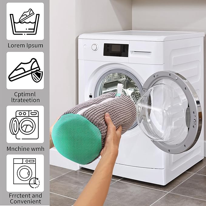 Shoe Washing Bag for Washing Machine, Laundry Shoe Bag for Washer and Dryer - Image 5