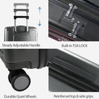 KROSER Hardside Expandable Carry On Luggage 22x14x9 Airline Approved - Image 4