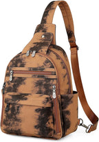 FADEON Large Sling Bag for Women, Leather Crossbody Purse Designer Anti Theft - Image 9