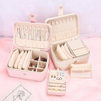 2 Layer Portable Jewelry Box, Large Jewelry Travel Case - Image 8