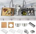 KRAUS Kore 57-inch Undermount Workstation 16 Gauge Single Bowl Stainless Steel by KRAUS