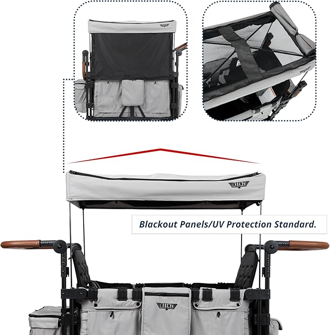 Keenz VYOO Stroller Wagon with Canopy - Image 9