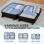8 Set Compression Packing Cubes - Image 7