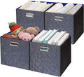 Storage Cube Basket Bins, 13×13 Foldable Storage Containers by Posprica