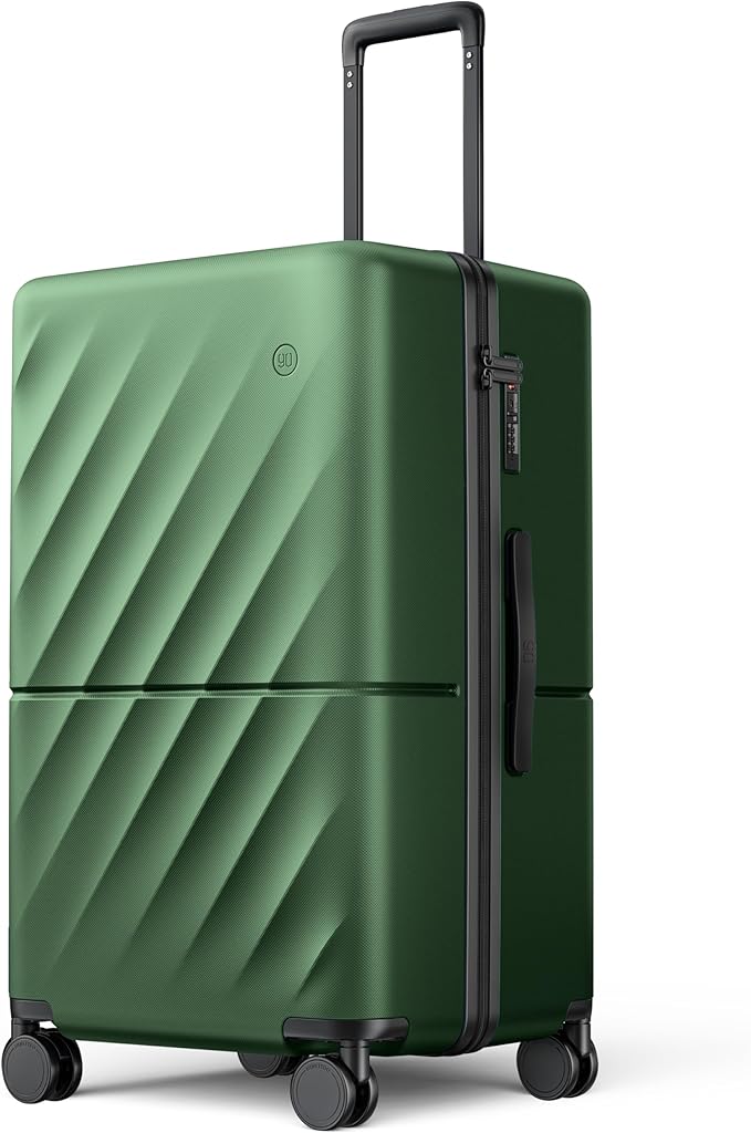 Trunk Luggage 26 Inch, Medium Checked Luggage by NINETYGO