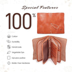 Genuine Leather Nomad Organizer Travel Wallet | Women's Wallet Clutch Passport - Image 5
