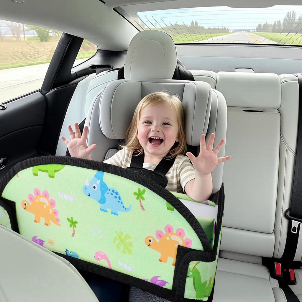 2PCS Kids Travel Tray (Light Pink/Green-2PCS)