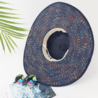 DRESHOW Beach Hats for Women Big Straw Wide Brim Summer Hat Floppy Foldable - Image 6