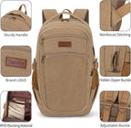 Tzowla Vintage Canvas Laptop Backpack - Image 4