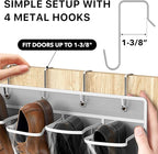 Simple Houseware 24 Pockets Large Clear Pockets Over The Door Hanging Shoe - Image 5