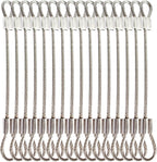 20 pcs 6 inch 3mm Thickness Stainless Steel Wire Cable by Bytiyar