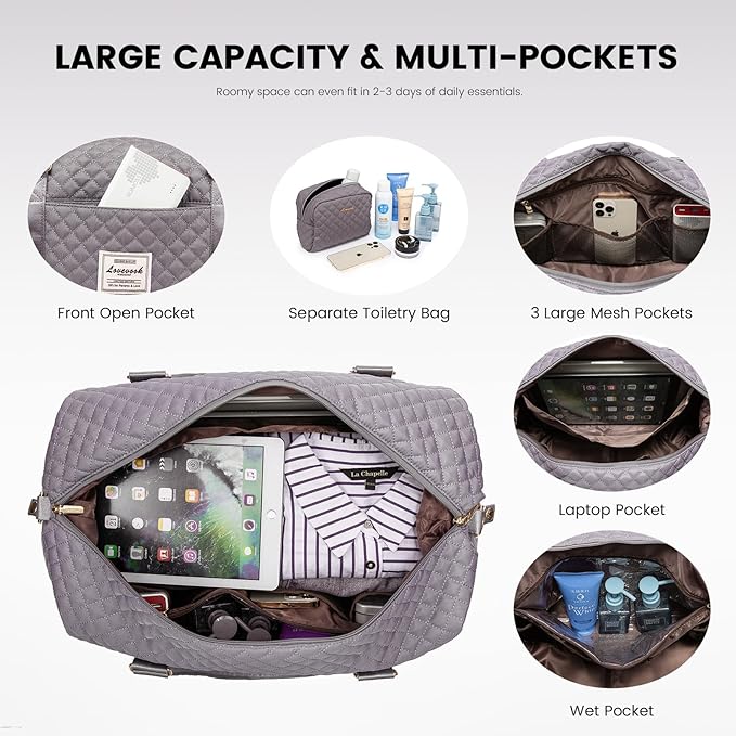 LOVEVOOK Travel Duffle Bag, Weekender Bags - Image 4