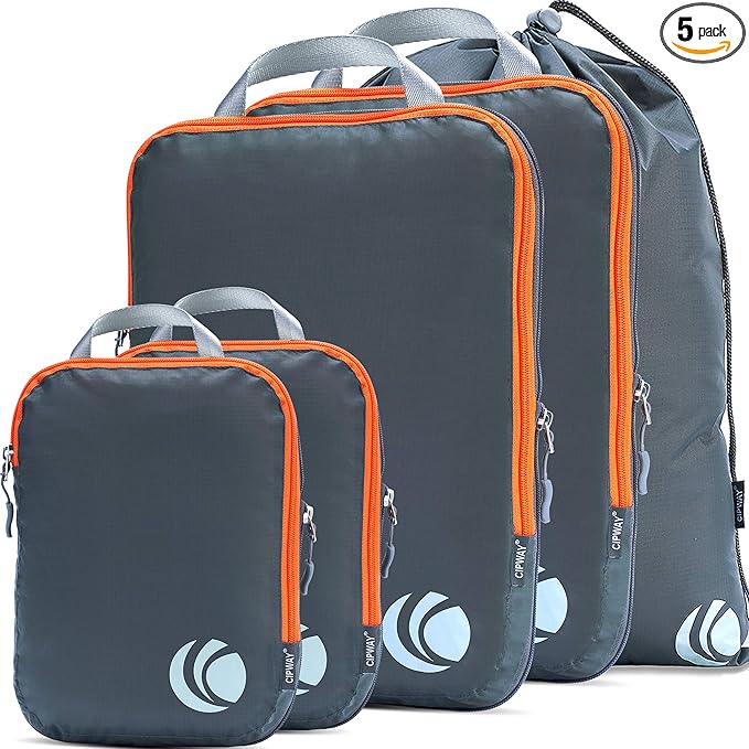 Cipway - 5 Set Compression Packing Cubes by Cipway