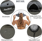 Womens Summer Sun Hat Beach Hat Wide Brim Outdoor UV Protection Hat Foldable - Image 3