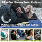 ATEPA Inflatable Stadium Seat Cushion, Self-Inflating Memory Foam Stadium Seats - Image 4