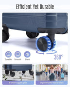 LIGHT FLIGHT Carry On Luggage 22x14x9 Airline Approved, Carry On Suitcases - Image 5
