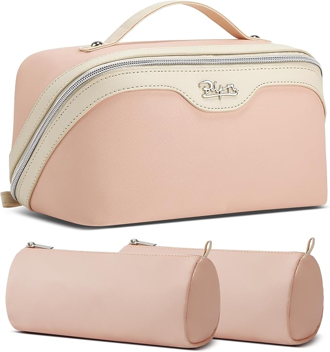 BOYATU Travel Makeup Bag Organizer Cosmetic Bag: 3 Pcs Set Make up Bags by BOYATU