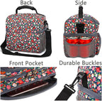 FlowFly Double Layer Cooler Insulated Lunch Bag Adult Lunch Box Large Tote Bag - Image 8