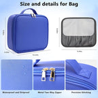 Travel Makeup Bag with LED Mirror Travel Makeup Organizer with 3 Lighted - Image 5