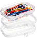 3PCS Zippered Transparent Cases by Unknown