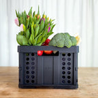 Clax® crate | folding box | basket | 48 qt | black - Image 5