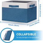 GhvyenntteS Storage Baskets for Shelves 3 Pack, Large Fabric Storage Bins - Image 3