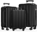 SHOWKOO Luggage Sets 3 Piece 100% PC Ultra Tough Hardside Expandable Suitcases by SHOWKOO