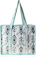 Cotton Quilted Tote Bag for Women – Large Beach & Travel Tote by ThirdEyeExport
