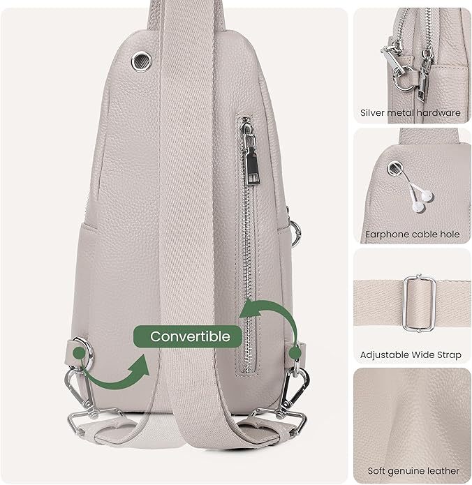 befen Genuine Leather Small Sling Bag - Image 6