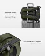 tomtoc Travel Backpack 28L, TSA Friendly Flight Approved Carry-on Luggage Hand - Image 9