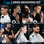Ufree Beard Trimmer for Men, IPX7 Waterproof Electric Shaver Razor, Hair Trimmer for Nose, Body, Face and Mustache, Cordless Hair Clipper Grooming Kit, Gifts for Men