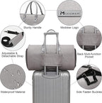 Convertible Garment Bag with Toiletry Bag, Modoker Carry on Garment Duffel Bag - Image 4