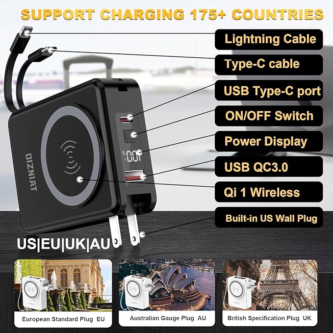 10000mAh Portable Charger Power Bank - Image 4