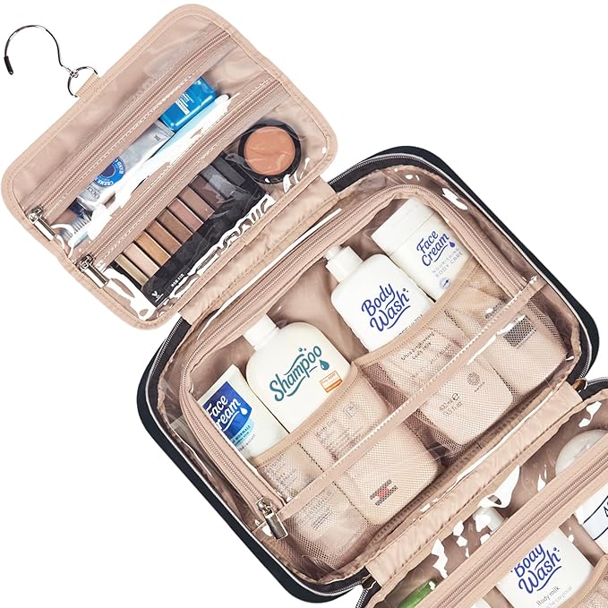NISHEL Travel Toiletry Bag for women, Portable Hanging Organizer for - Image 4