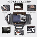 Gonex Canvas Duffle Bag 60L Travel Duffel Overnight Weekend Bag - Image 5