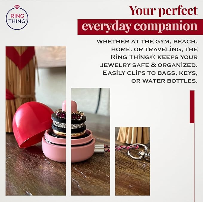 RING THING - Ring Holder Keychain, Jewelry Organizer and Storage, Portable - Image 4