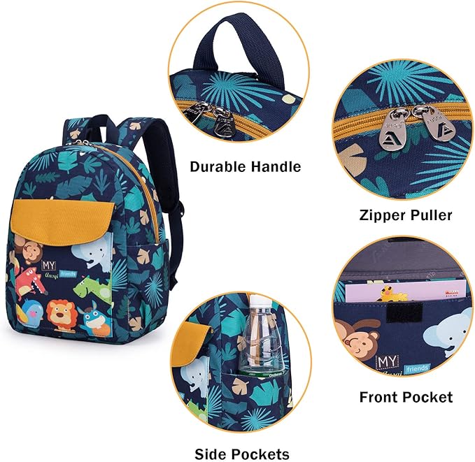 willikiva Cute Zoo Little 2d Backpack Kid Backpacks - Image 3