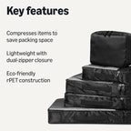 Amazon Essentials Ultralight packing Cubes Packing Organizer black 8 pack Black - Image 2